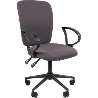Офисное кресло CHAIRMAN 9801 BLACK ткань серый Офисное кресло CHAIRMAN 9801 BLACK ткань серый